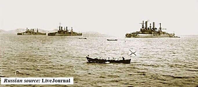 Battleships Petropavlosk, Sevastopol and Poltava