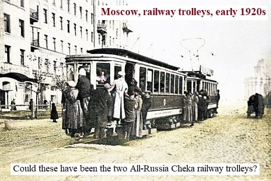 Moscow railway trolleys, early 1920s
