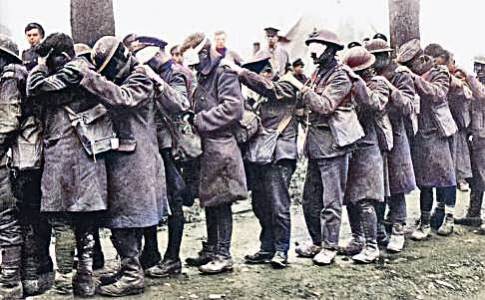 British mustard gas casualties (1918)