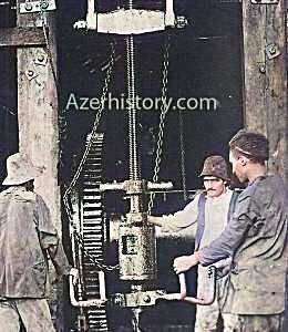 Soviet oil workers in the 1920s