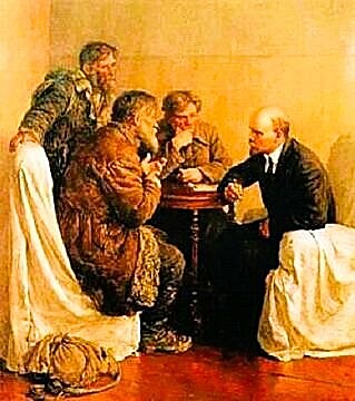 Serov: Lenin and the Walkers