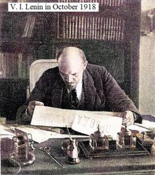 V. I. Lenin in October 1918